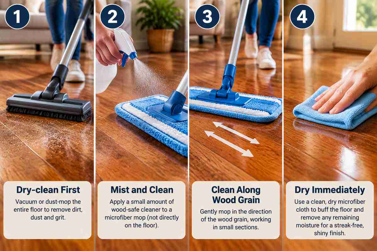 Best way to sanitize hardwood floors step by step
