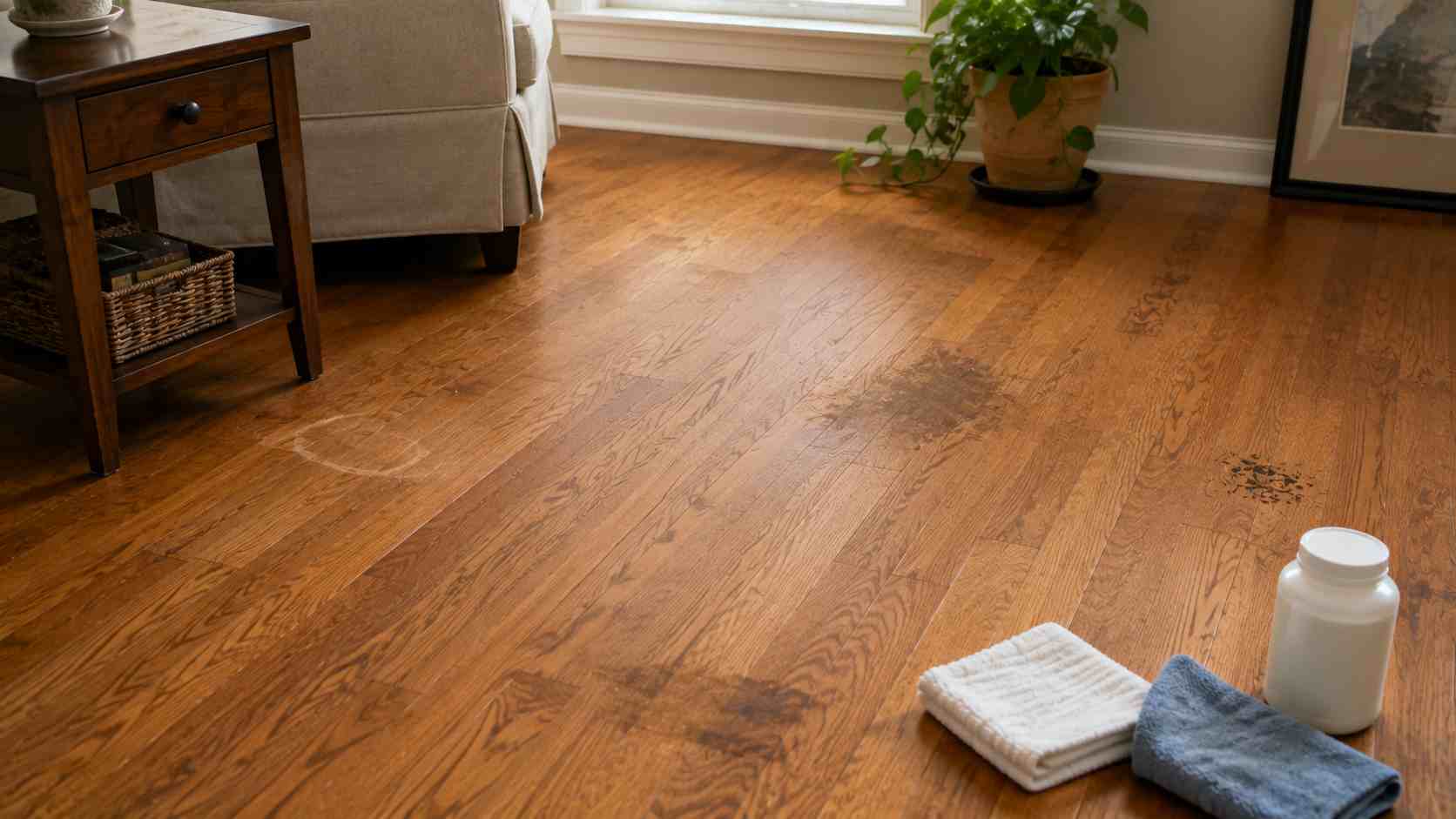 How to Get Stains Out of Wood Floors easily.