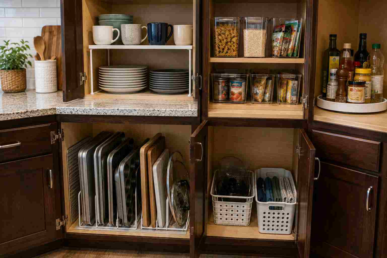 Best Hacks for Kitchen Organization That Actually Work Hacks for kitchen cabinet organization
