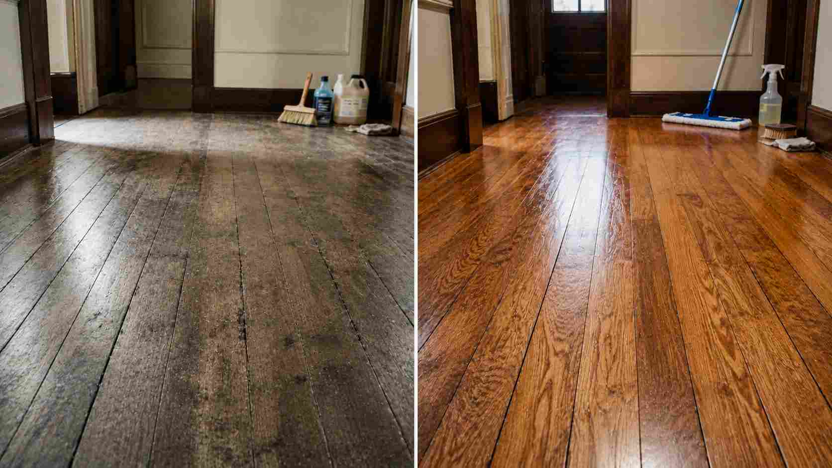 Cleaning old haedwood floor