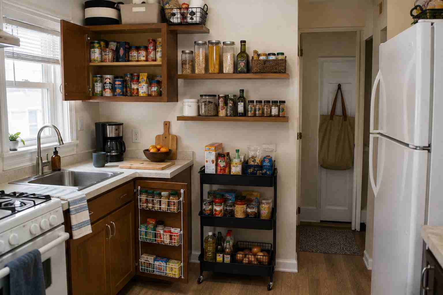 how to organize a kitchen pantry
