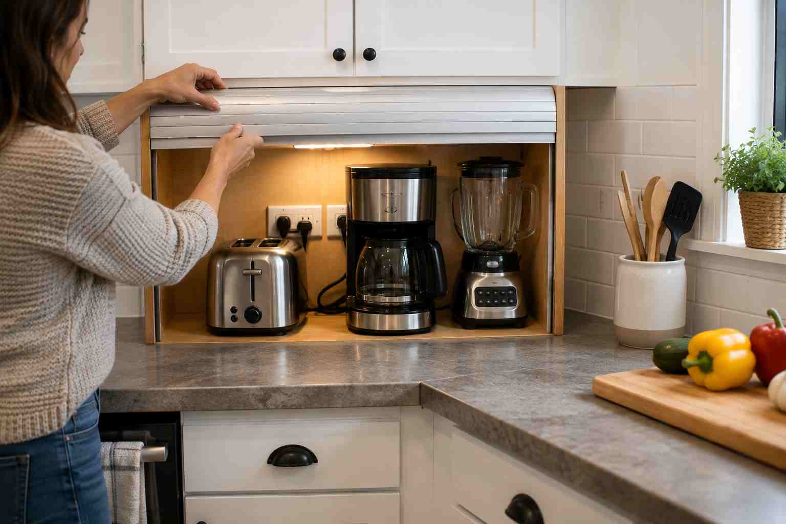 Kitchen Storage Hacks: Proven Ideas for Small Spaces Kitchen storage hacks: kitchen appliance garage