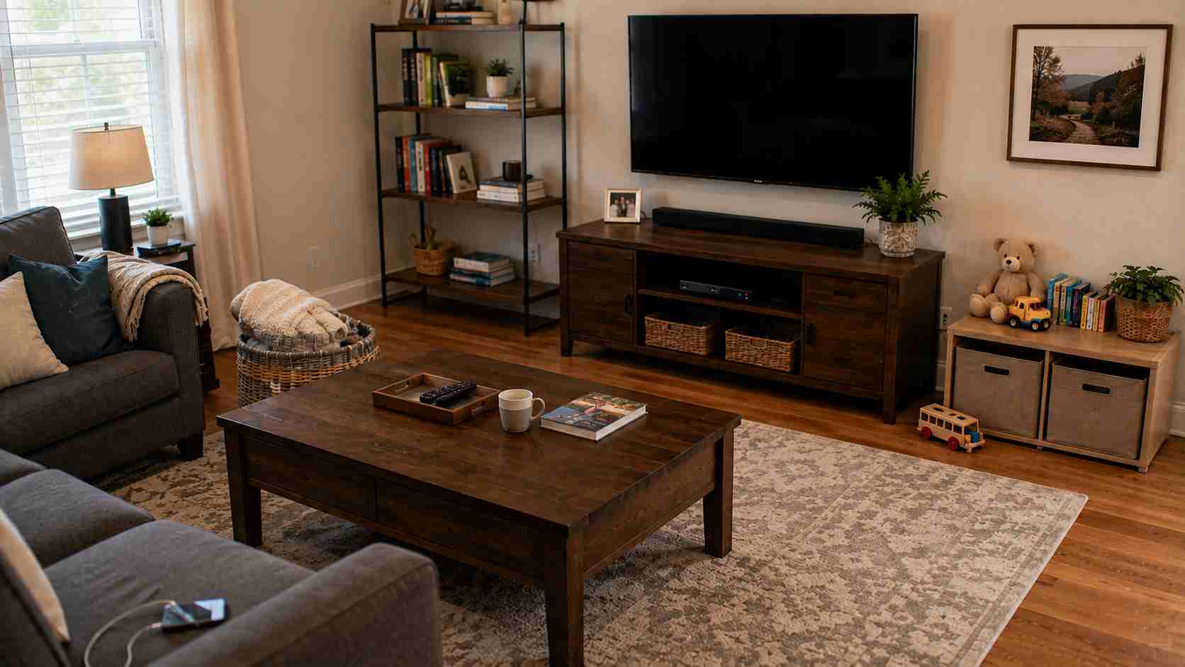 Decluttered Living room 