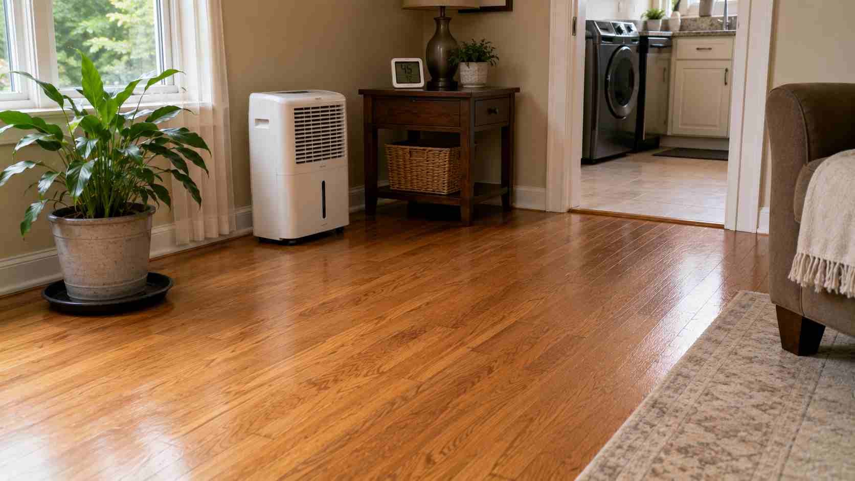 Clean floor without mold spots