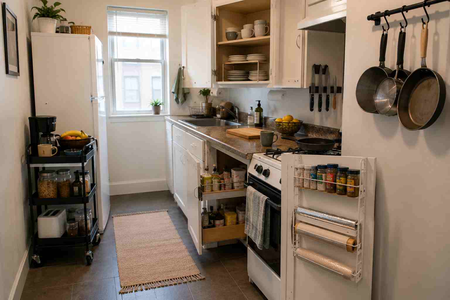 Kitchen Storage for Small Apartments 
